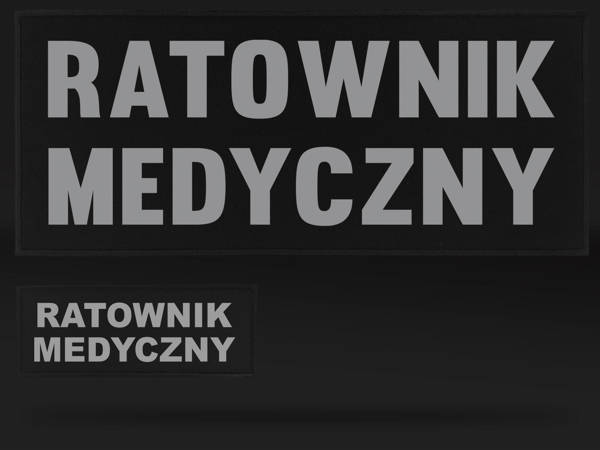 RATOWNIK MEDYCZNY zestaw naszywek odblaskowych