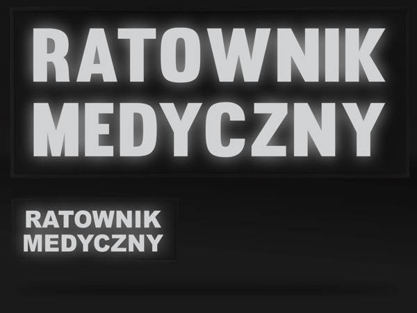 RATOWNIK MEDYCZNY zestaw naszywek odblaskowych