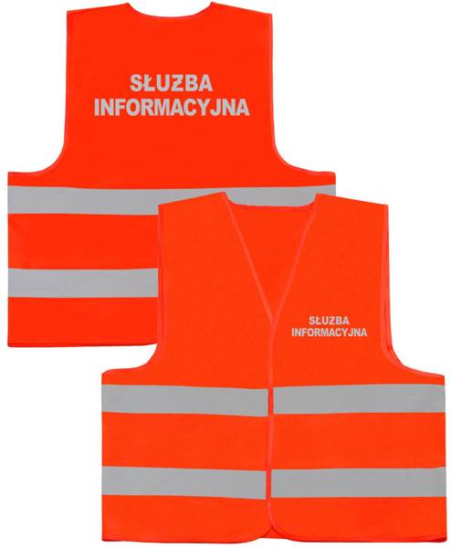 SŁUŻBA INFORMACYJNA kamizelka odblaskowa