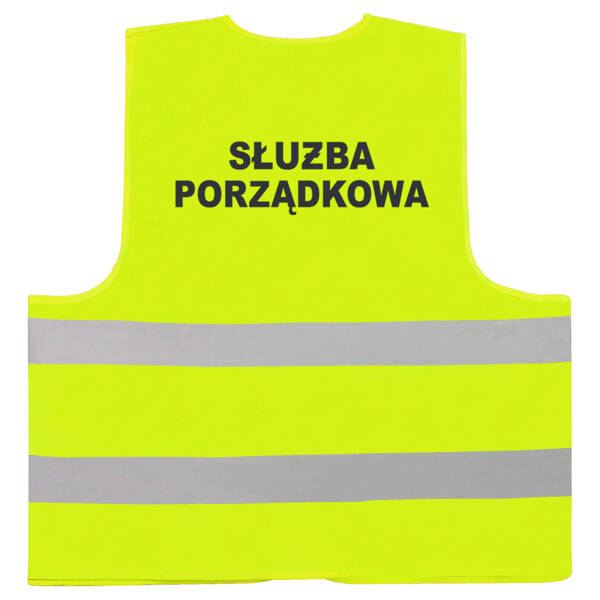 SŁUŻBA PORZĄDKOWA kamizelka odblaskowa