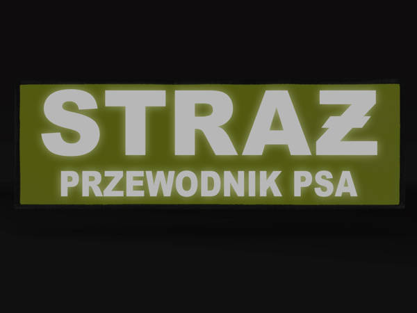 STRAŻ PRZEWODNIK PSA naszywka odblaskowa