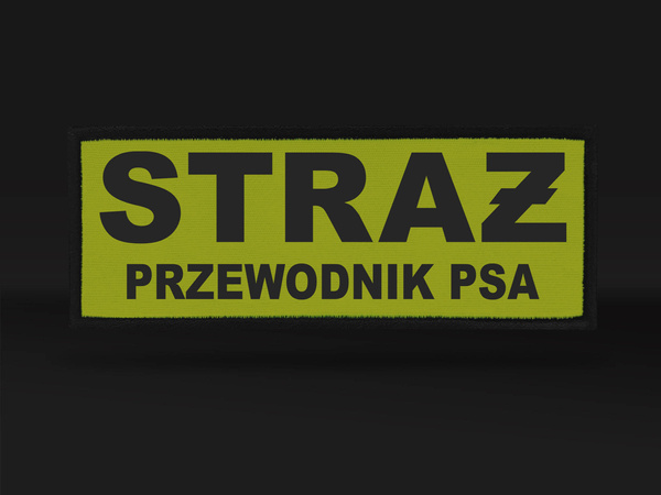 STRAŻ PRZEWODNIK PSA naszywka odblaskowa