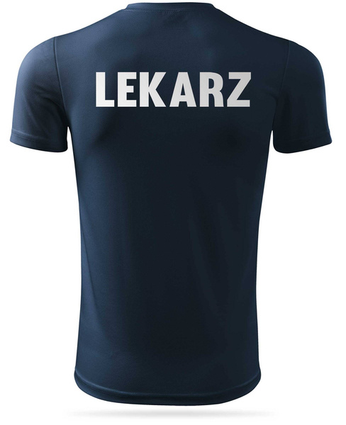 Termoaktywna koszulka T-shirt nadruk LEKARZ