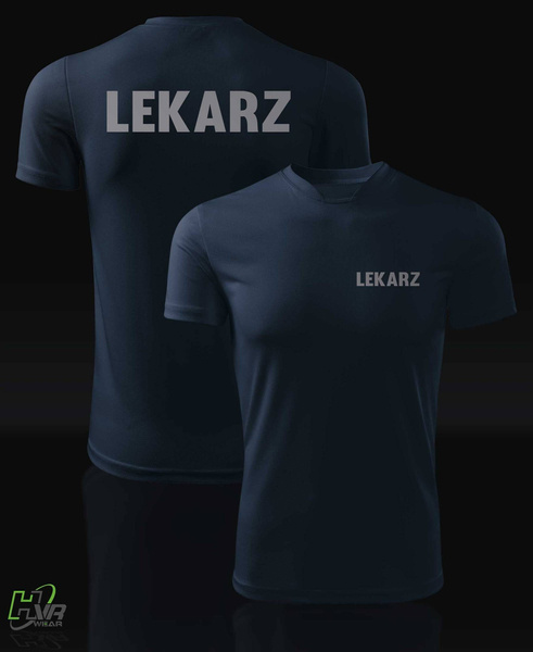 Termoaktywna koszulka T-shirt nadruk LEKARZ