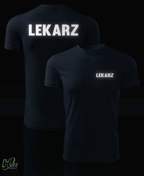 Termoaktywna koszulka T-shirt nadruk LEKARZ