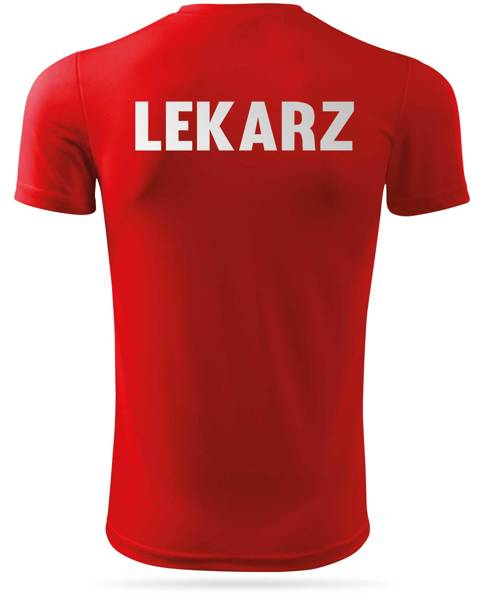 Termoaktywna koszulka T-shirt nadruk LEKARZ