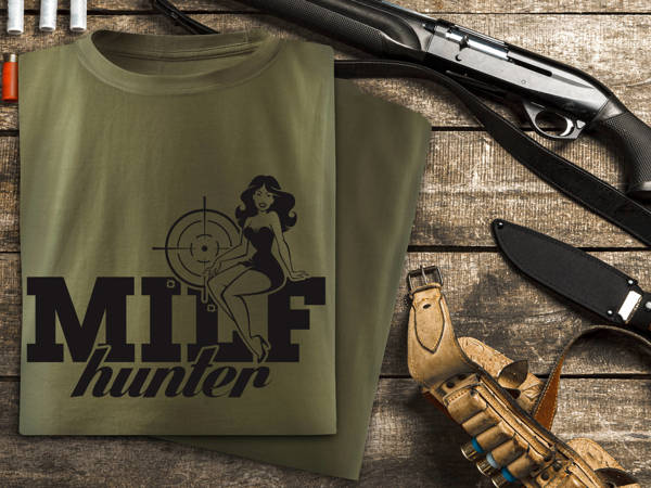 Wędkarska koszulka T-shirt nadruk MILF HUNTER