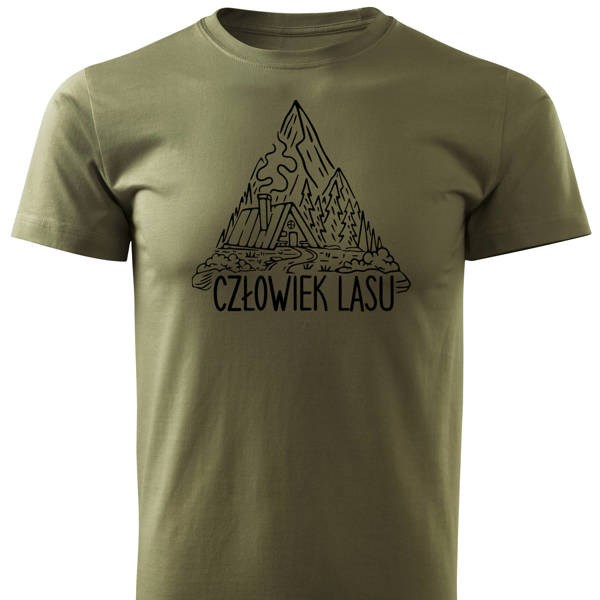 koszulka T-shirt nadruk CZŁOWIEK LASU