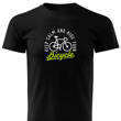 Czarna koszulka T-shirt nadruk KEEP CALM AND RIDE YOUR BICYCLE