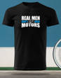 Czarna koszulka T-shirt nadruk REAL MEN DON'T NEED MOTORS