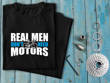 Czarna koszulka T-shirt nadruk REAL MEN DON'T NEED MOTORS