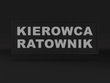 KIEROWCA RATOWNIK naszywka odblaskowa