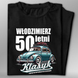 Koszulka bawełniana T-shirt nadruk IMIĘ + ROK - klasyk