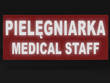 PIELĘGNIARKA MEDICAL STAFF naszywka odblaskowa