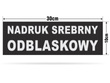 POMOC DROGOWA emblemat odblaskowy