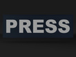 PRESS emblemat odblaskowy