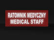 RATOWNIK MEDYCZNY MEDICAL STAFF naszywka odblaskowa