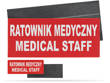 RATOWNIK MEDYCZNY MEDICAL STAFF zestaw naszywek odblaskowych