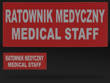 RATOWNIK MEDYCZNY MEDICAL STAFF zestaw naszywek odblaskowych