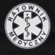 RATOWNIK MEDYCZNY emblemat odblaskowy z eskulapem