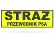 STRAŻ PRZEWODNIK PSA naszywka odblaskowa