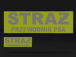 STRAŻ PRZEWODNIK PSA zestaw naszywek odblaskowych