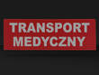 TRANSPORT MEDYCZNY naszywka odblaskowa