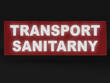 TRANSPORT SANITARNY naszywka odblaskowa